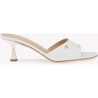 Gianvito Rossi Ascent Mule 55 in White Nappa at Nordstrom, Size 38