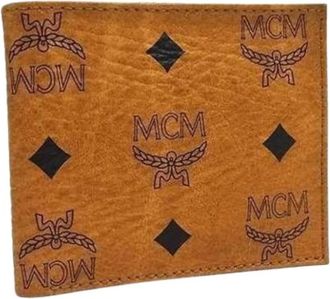 MCM Pre-owned Wallets, male, Brown, Size: ONE SIZE Pre-owned Bi-fold Wallet