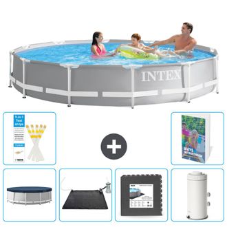 Intex Piscina Prism Frame Redonda - 366x76 Cm - 7-piezas S53