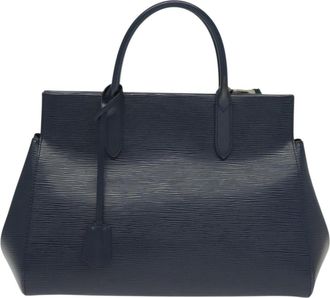 Louis Vuitton Marly Handbag Epi Leather Navy Leather Bag (Pre-Owned)