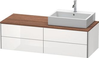 Duravit Lavabo Consola Duravit Xsquare, Suspendido, 4 Cajones, Lavabo A