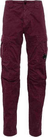 C.P. Company Ergonomische Cargo Broek - Heren - Slim Fit Broeken - Paars - 2XL - Satijn - Broeken