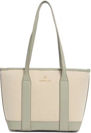 Nanette Lepore Sylas Tote Bag with Wristlet Pouch in Natural - Clary Sage at Nordstrom Rack