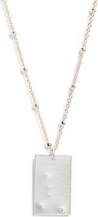 Set & Stones Zodiac Constellation Pendant Necklace in Silver - Cancer at Nordstrom