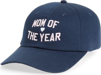 Favorite Daughter Mom of the Year Cotton Twill Baseball Cap in Navy at Nordstrom