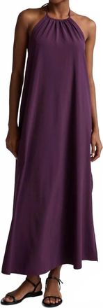 Beyond Yoga Halter Dress In Brilliant Blackberry