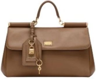 Dolce & Gabbana Sicily Tote Bag - Dames - Handtassen - Bruin - ONE Size - Tassen