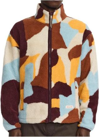 Revolution Printed Teddy Jacket 7026 Fleecejacke f&uuml;r Herren | braun