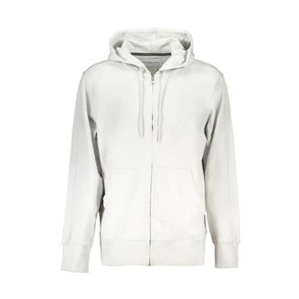 Calvin Klein Felpa con zip stile casual - - Sweatshirts & Hoodies - Uomo - Grigio - M