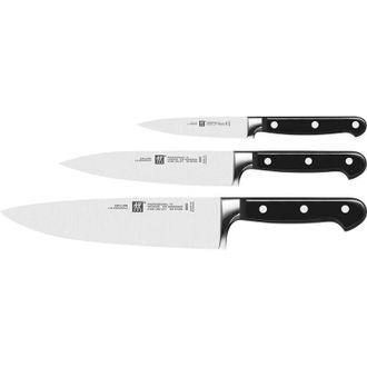 Zwilling Set di coltelli de, 3 pezzi, coltello da burro de coltello da maiale, coltello da bistecca, de coltello da chef, manico speciale de acciaio