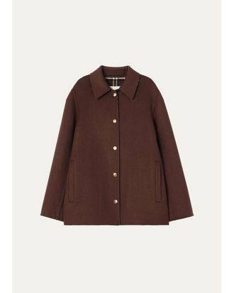 Burberry Lancashire Check Wool Twill Single-Breasted Jacket