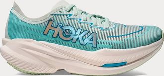 Hoka One One Womens Mach X 2 Running Shoes In Snow Melt / Blue Spark