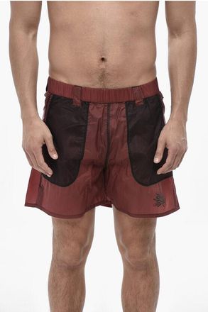 Rayon Vert Nylon Shorts CERAMIC with Mesh Pockets size S