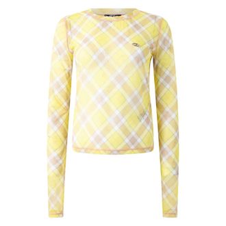 Diesel Trui met lange mouwen - Dames - Tops - Geel - Maat: L Nylon