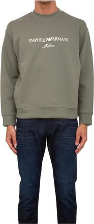 Emporio Armani Hombre, Sudaderas, Verde, Talla: M