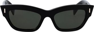 Alexander McQueen Am0548S Sunglasses - unisex - Alexander McQueen - Sunglasses - Black - 52 MM - Accessories