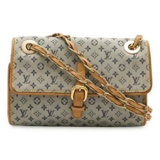 Louis Vuitton Pre-owned Monogram Mini Camille Schoudertas - Dames - Pre-owned - Blauw - Maat: ONE Size