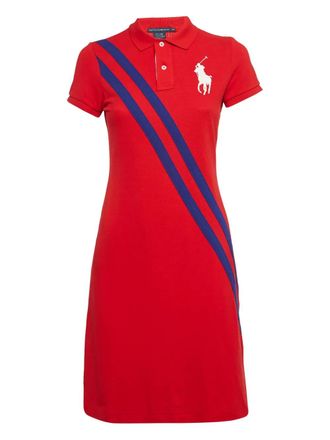 Ralph Lauren polo stripe dress - women - Cotton - S - Red