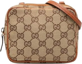 Gucci Pre-owned Cross Body Bags, female, Beige, Size: ONE SIZE Pre-owned Crossbody Bag