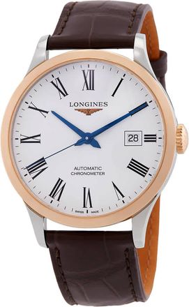 Longines Record Automatic White Dial Mens Watch L2.821.5.11.2
