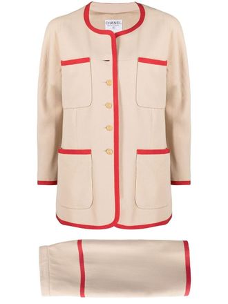 Chanel Completo due pezzi anni 80 - Toni neutri