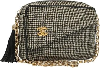 Chanel Pre-owned Canvas chanel-bags - Dames - Vintage Schoudertas - Wit - ONE Size - Vintage