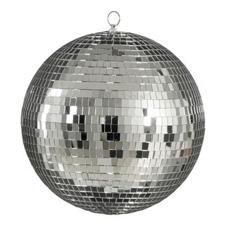 MiCa Decorations Bola de navidad plata h30xb30xl30cm