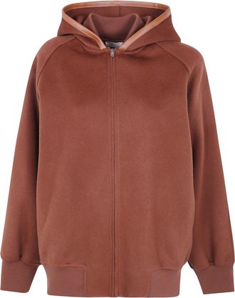 Semicouture Jacket Hooded Y6wv06 V13 Dark Leather