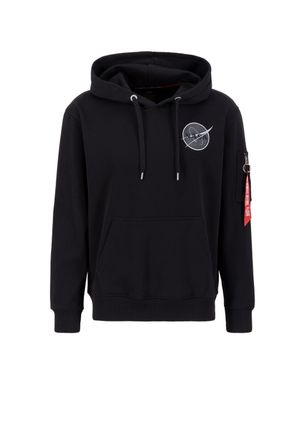 Alpha Industries Hoodie ALPHA INDUSTRIES Dark Side Hoodie, Herren, Gr. S, schwarz (schwarz, reflective), Obermaterial: 80% Baumwolle, 20% Polyester, regular fit, Sweat