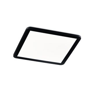 Reality Camillus Led Plaf&oacute;n Cuadrado Regulable Negro Ip44 40x40 Cm Trio Lighting