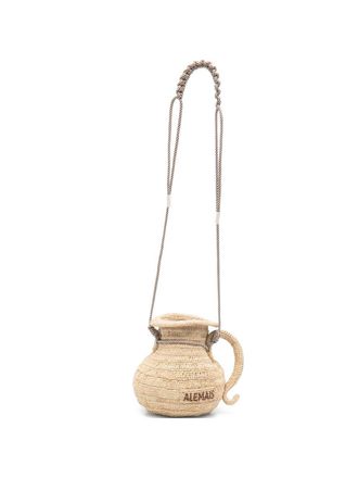 Alemais Michelle Raffia Jug Crossbody