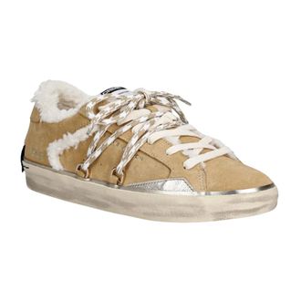 Crime London Schoenen, Dames, Bruin, 39 EU, Su&egrave;de, Distressed Sneakers