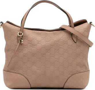 Gucci Pre-owned Womens Guccissima Sukey Tote - Nude Leather - One Size