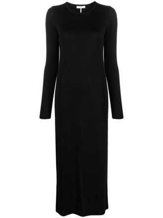 Rag & Bone Fijngebreide midi-jurk - Zwart