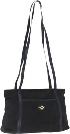 Bottega Veneta Pre-owned Shoulder Bags, female, Blue, Size: ONE SIZE Pre-owned Nylon Shoulder Bag