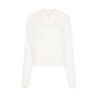 Palm Angels Hoodies, female, White, Size: M Hoodie