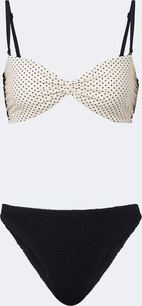 Hunza G Bikini reversible Delphine con lunares