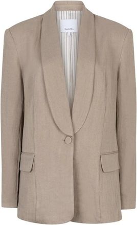 Dante6 Dames, Jassen, Beige, Maat: L Linnen