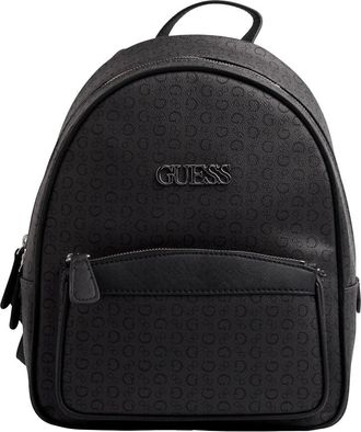 Guess Backpacks, female, Black, ONE SIZE, Monogram Backpack with Urban Style