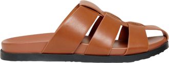 Threadbare Open teen sandalen voor heren in vissersstijl (Tan)