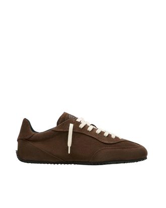 Axel Arigato Low-Profile Handmade Suede Sneakers with Woven Details