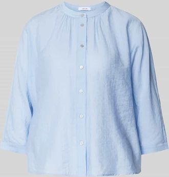 OPUS Slim Fit Bluse mit 3/4-Arm Modell Fabell in Hellblau, Gr&ouml;&szlig;e 42