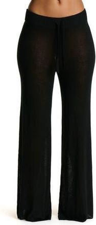 Naked Wardrobe Oversize Wide Leg Knit Pants in Black at Nordstrom Rack, Size X-Small
