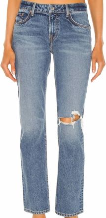 GRLFRND Womens Kate Low Rise Slim Crop Jean In Hidden Hills