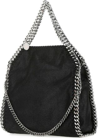 Stella McCartney Womens Black Shaggy Deer Mini Falabella Handbag 1000 Polyester Borse A Mano Bag