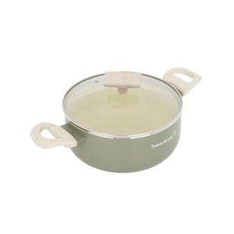 KASANOVA Casseruola 24 cm avocado Cooking Therapy con coperchio