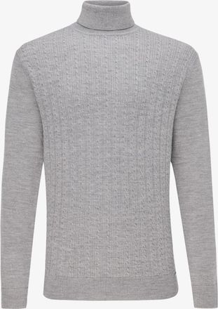 Gentiluomo Cable Rollneck | Grijs