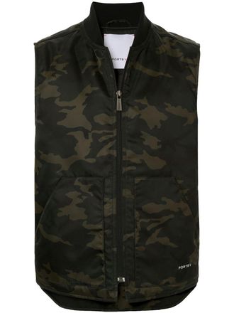 Ports V camouflage gilet - unisex - Nylon/Polyamide - S - Green