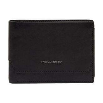 Piquadro Wallets & Cardholders, male, Black, Size: ONE SIZE Wallet with flip up ID window