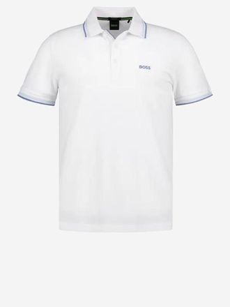 HUGO BOSS Polo de piqu&eacute; de algod&oacute;n con logo de Hugo Boss